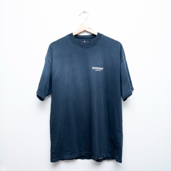 Represent Owners' Club T-shirt in Midnight Navy Blue (Oversized Fit) - Picture 2 of 7